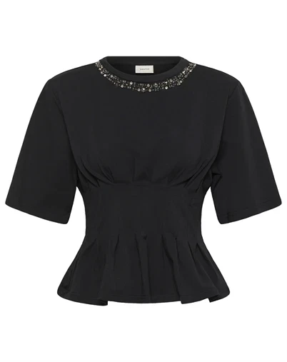 Gestuz - Inez Deco T-Shirt - Black 
